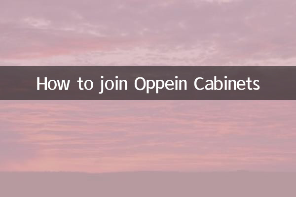 How to join Oppein Cabinets