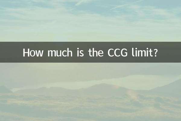 How much is the CCG limit?
