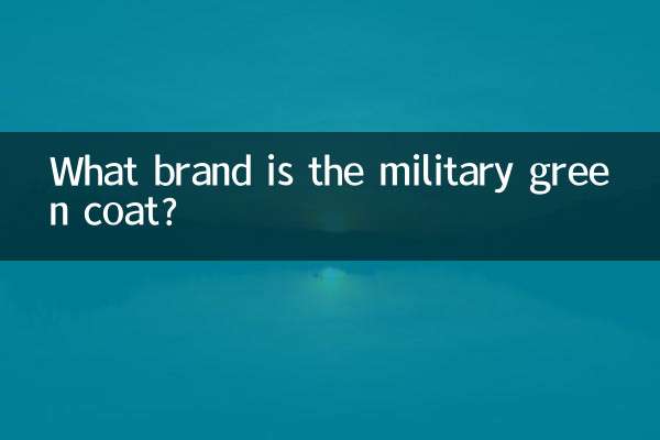 Qual é a marca do casaco verde militar?