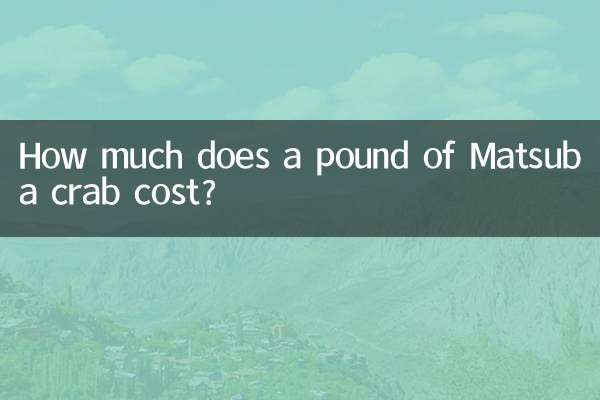 Сколько стоит фунт краба Мацуба?