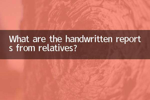 Что такое рукописные отчеты родственников?