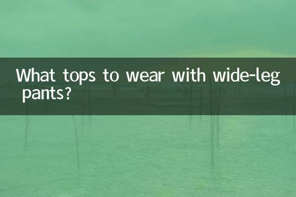 Quali top indossare con i pantaloni a gamba larga?