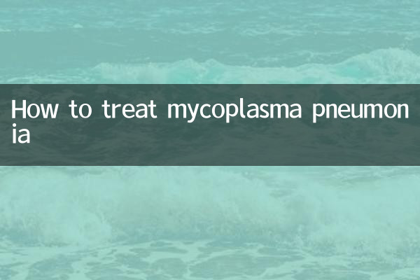 How to treat mycoplasma pneumonia