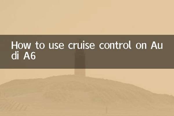 How to use cruise control on Audi A6