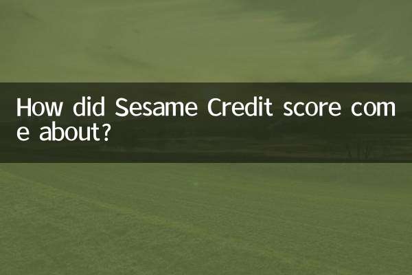 How did Sesame Credit score come about?