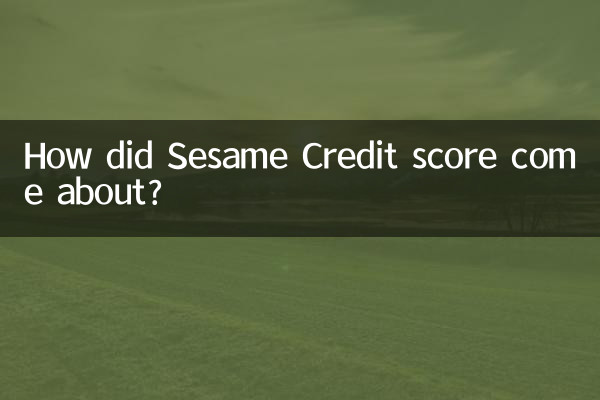 How did Sesame Credit score come about?