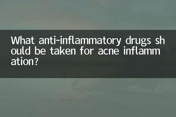 What anti-inflammatory drugs should be taken for acne inflammation?