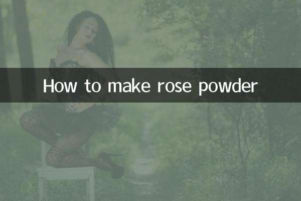 How to make rose powder