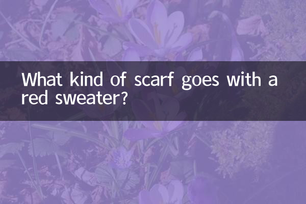 ¿Qué tipo de bufanda combina con un suéter rojo?