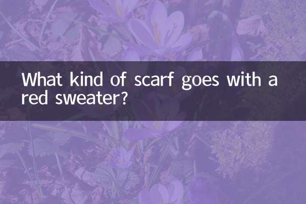 ¿Qué tipo de bufanda combina con un suéter rojo?