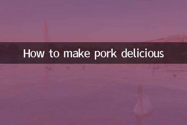 Come rendere delizioso il maiale