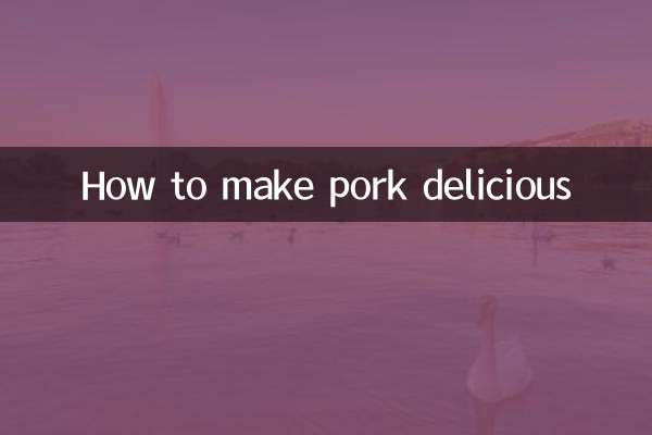 Come rendere delizioso il maiale