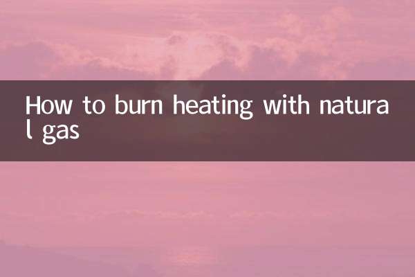 Come bruciare il riscaldamento con gas naturale