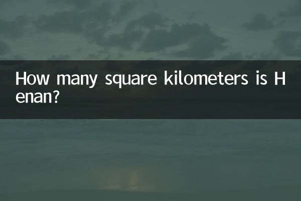 How many square kilometers is Henan?