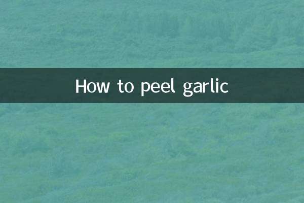Como descascar alho