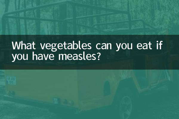 홍역에 걸리면 어떤 야채를 먹을 수 있나요?