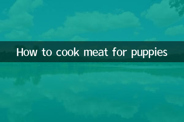 Comment faire cuire de la viande pour chiots