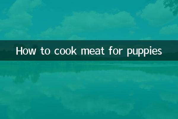 Comment faire cuire de la viande pour chiots