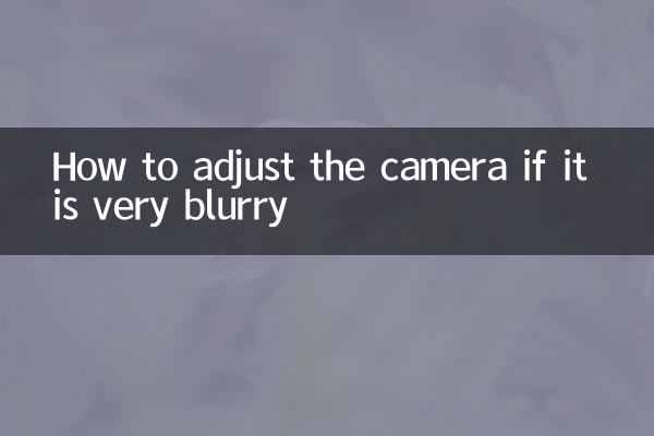 카메라가 너무 흐릿한 경우 카메라를 조정하는 방법
