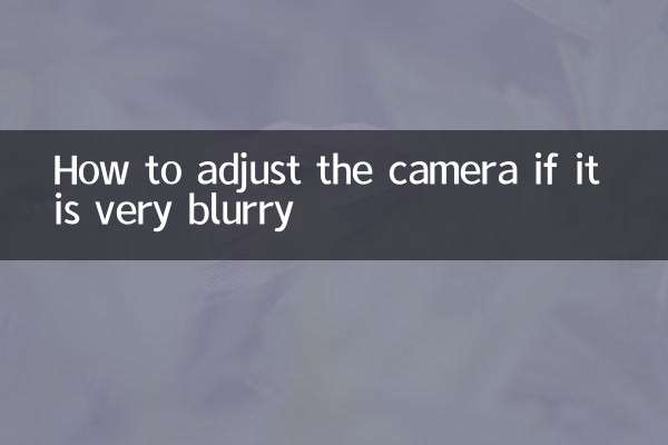 نحوه تنظیم دوربین در صورتی که بسیار تار است