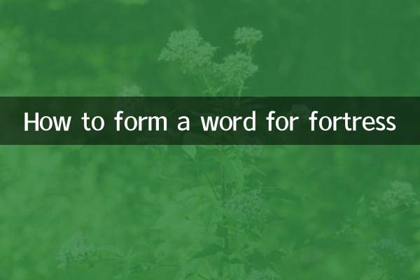 نحوه تشکیل کلمه برای قلعه