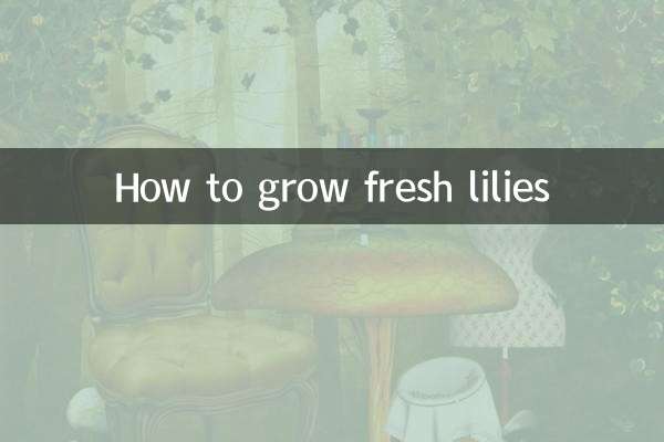 新鮮なユリの育て方