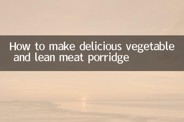 Cómo hacer unas deliciosas gachas de verduras y carnes magras.