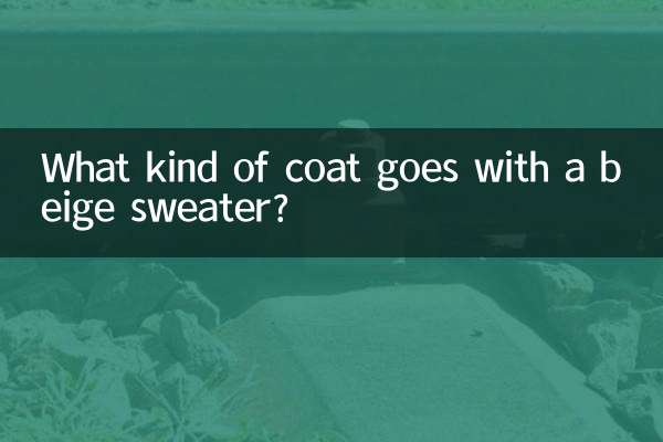 ¿Qué tipo de abrigo combina con un jersey beige?