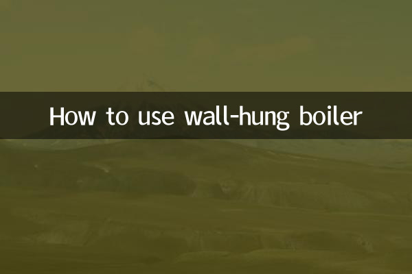 كيفية استخدام الغلاية المعلقة على الحائط