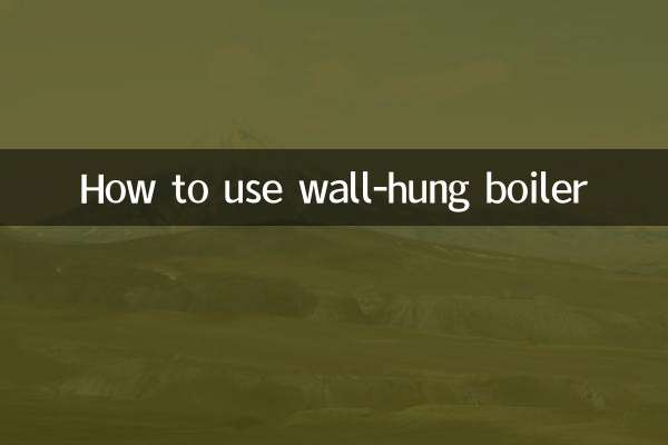 كيفية استخدام الغلاية المعلقة على الحائط