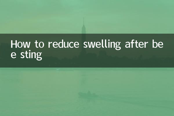 Comment réduire l'enflure après une piqûre d'abeille