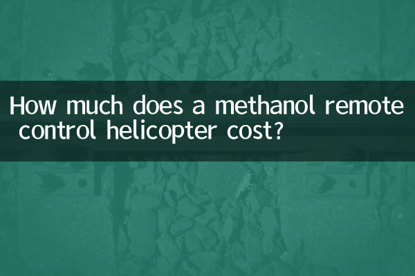 ¿Cuánto cuesta un helicóptero teledirigido de metanol?
