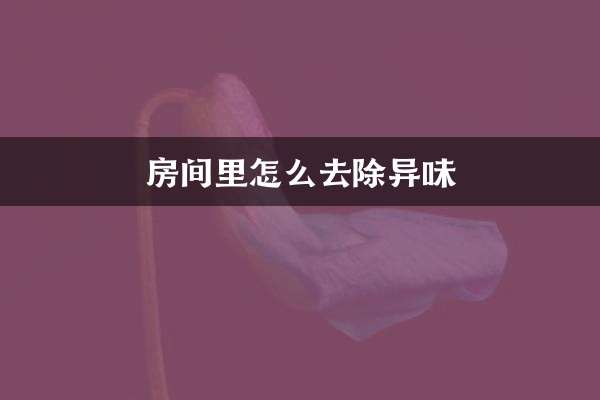 Cómo eliminar el olor en la habitación.