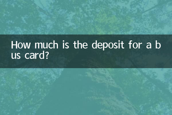 ¿Cuánto es el depósito por una tarjeta de autobús?