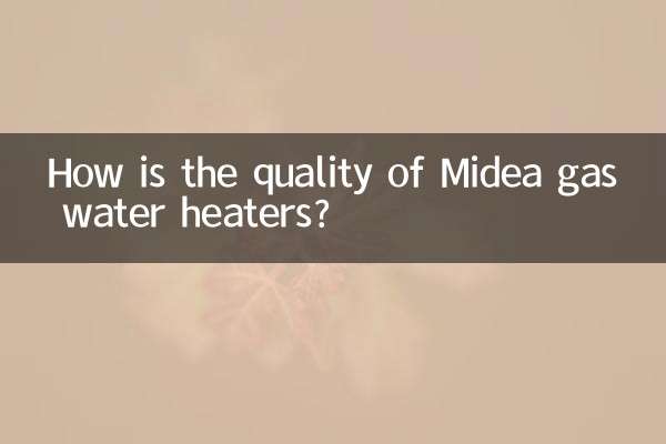 Com'è la qualità degli scaldacqua a gas Midea?