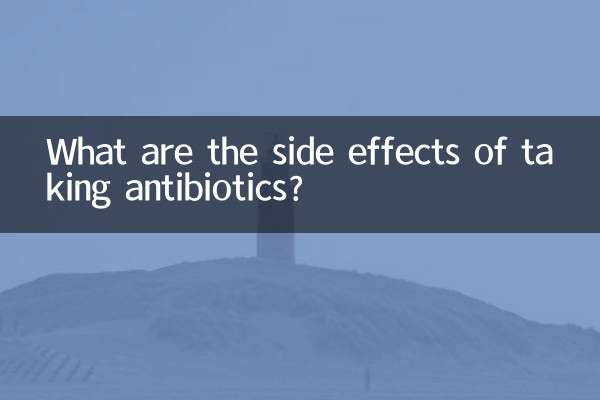 What are the side effects of taking antibiotics?