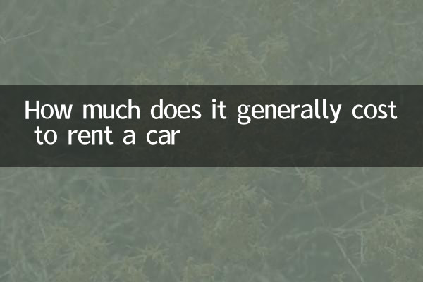 How much does it generally cost to rent a car