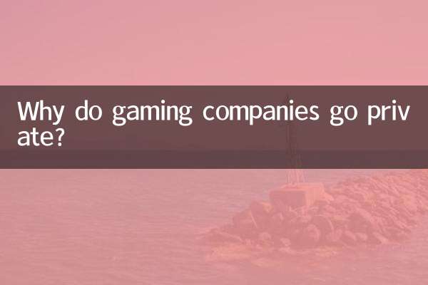 কেন গেমিং কোম্পানি ব্যক্তিগত যেতে?