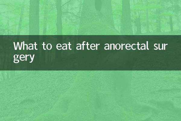 O que comer após cirurgia anorretal