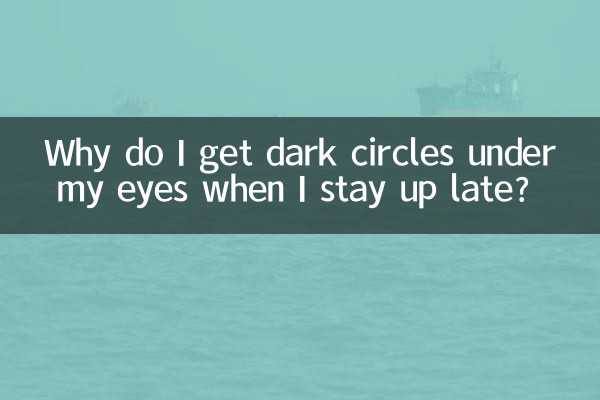 Why do I get dark circles under my eyes when I stay up late?