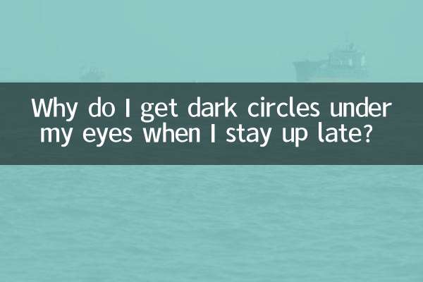 Why do I get dark circles under my eyes when I stay up late?