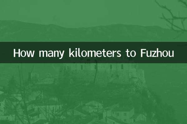 How many kilometers to Fuzhou