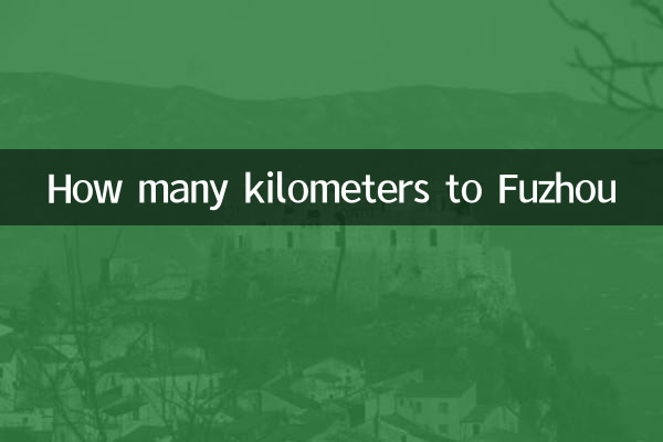 How many kilometers to Fuzhou