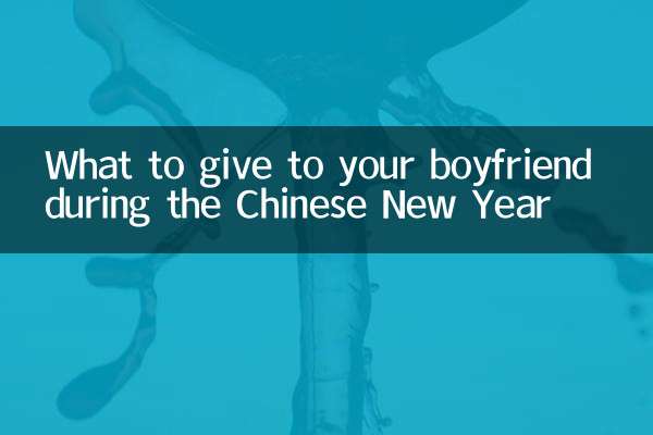 What to give to your boyfriend during the Chinese New Year