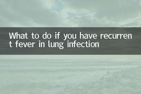 What to do if you have recurrent fever in lung infection