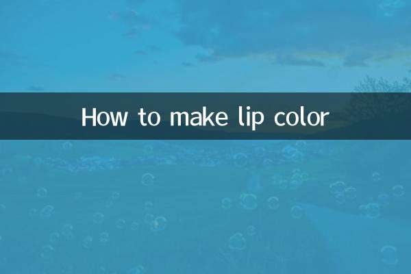 Come fare il colore delle labbra