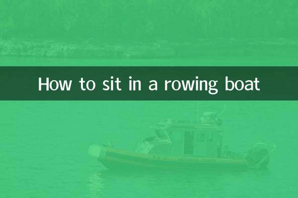 Cómo sentarse en un bote de remos