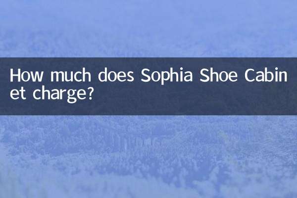 Combien coûte le meuble à chaussures Sophia ?