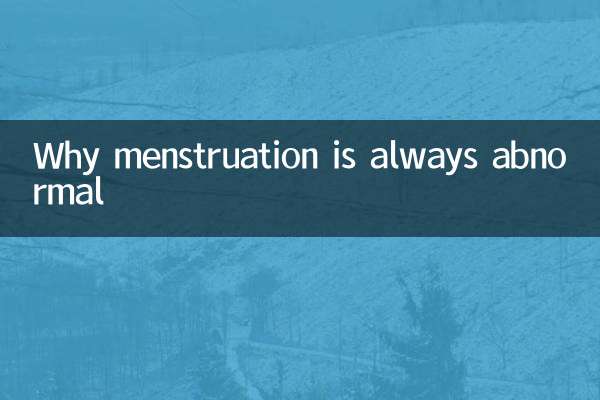 Por que a menstruação é sempre anormal