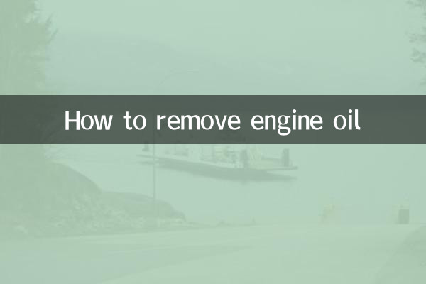 Come rimuovere l'olio motore